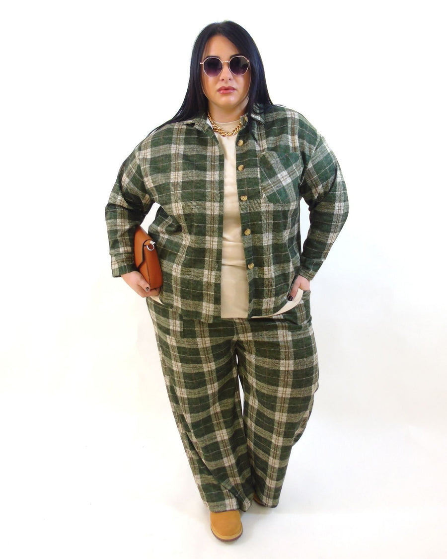 Pantalone quadri 16092