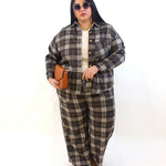 Pantalone quadri 16092