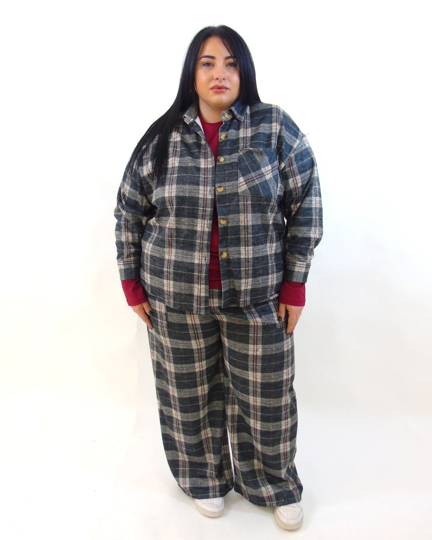 Pantalone quadri 16092