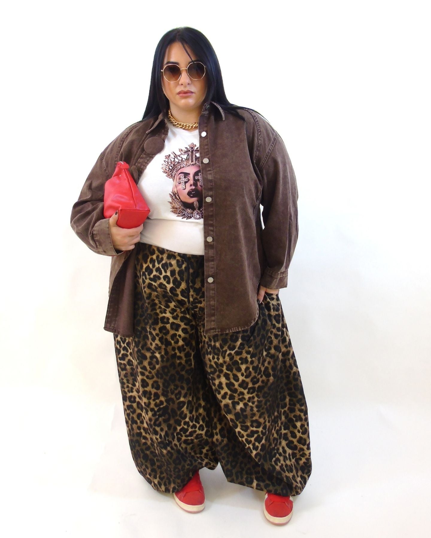 Pantalone animalier chiaro 825