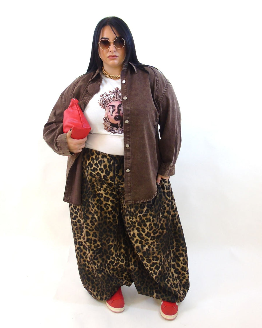Pantalone animalier chiaro 825