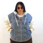 Giubbino jeans e lana morbida 9750