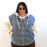 Giubbino jeans e lana morbida 9750