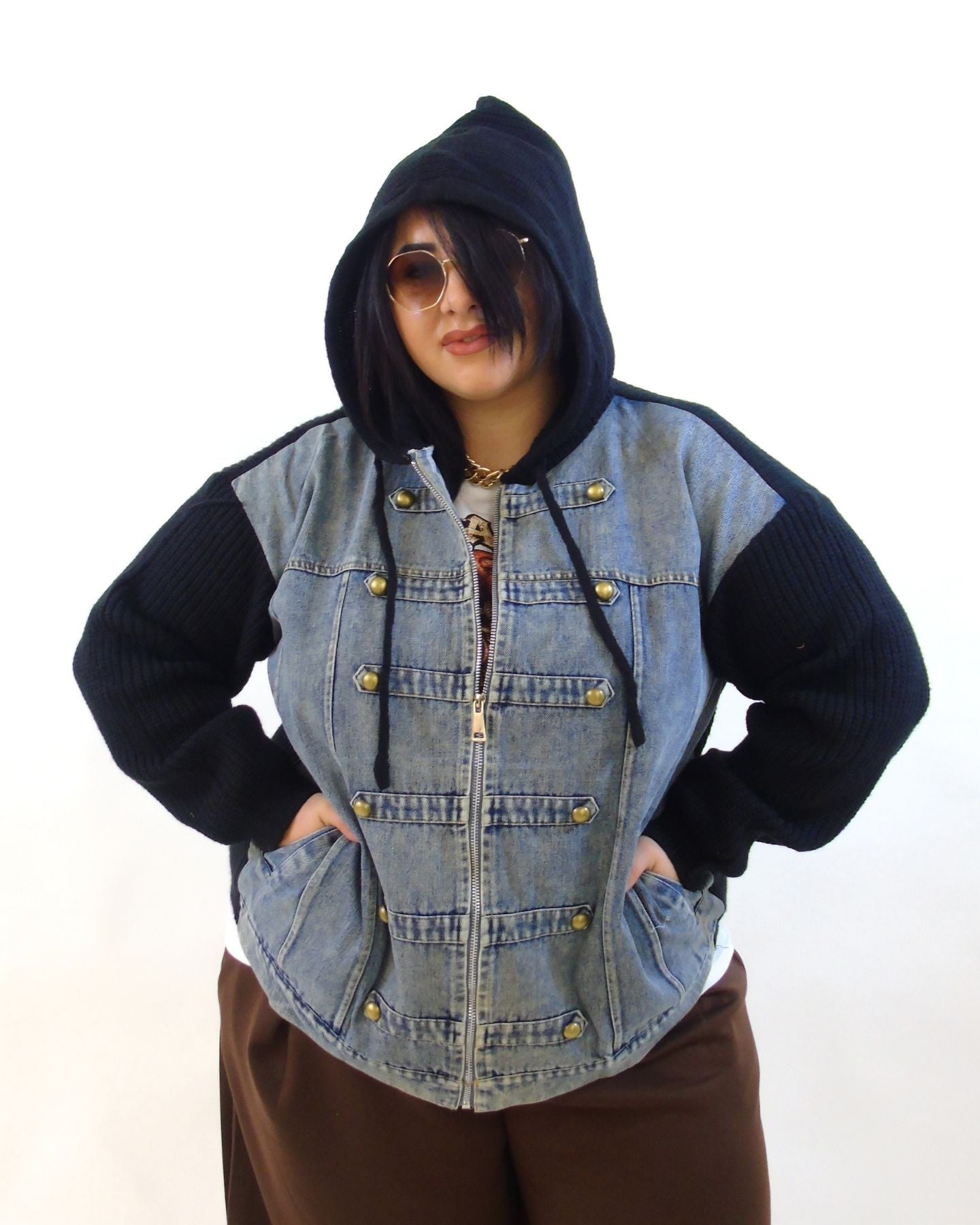 Giubbino jeans e lana morbida 9750