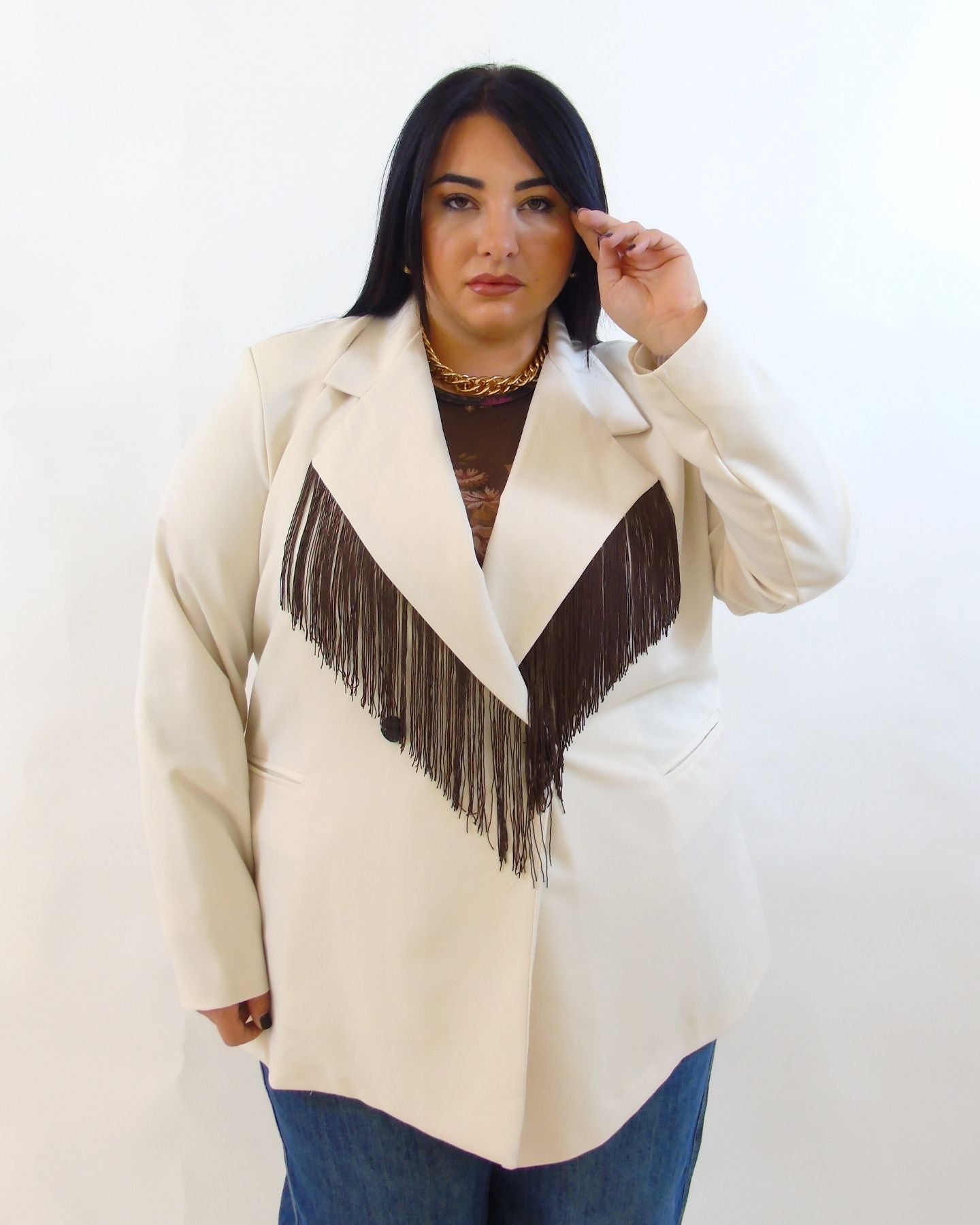 Giacca frange 37098