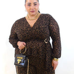 Blusa animalier con dettaglio 20391