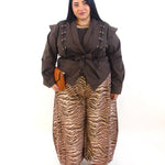 Pantalone balloon animalier 3772