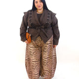 Pantalone balloon animalier 3772
