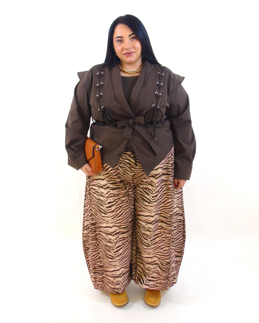 Pantalone balloon animalier 3772
