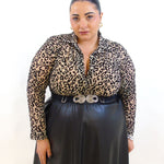Camicia animalier velata 20401
