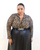 Camicia animalier velata 20401