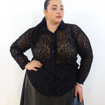 Camicia animalier velata 20401