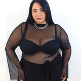 Blusa trasparente 261025