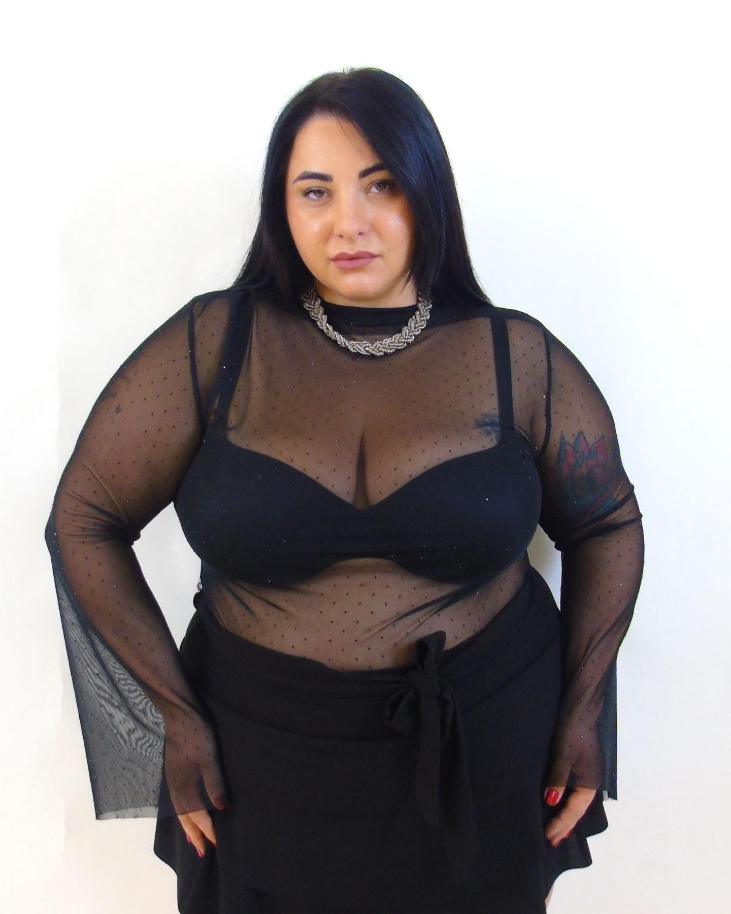 Blusa trasparente 261025