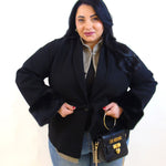 Cappotto manica pelliccia 20821