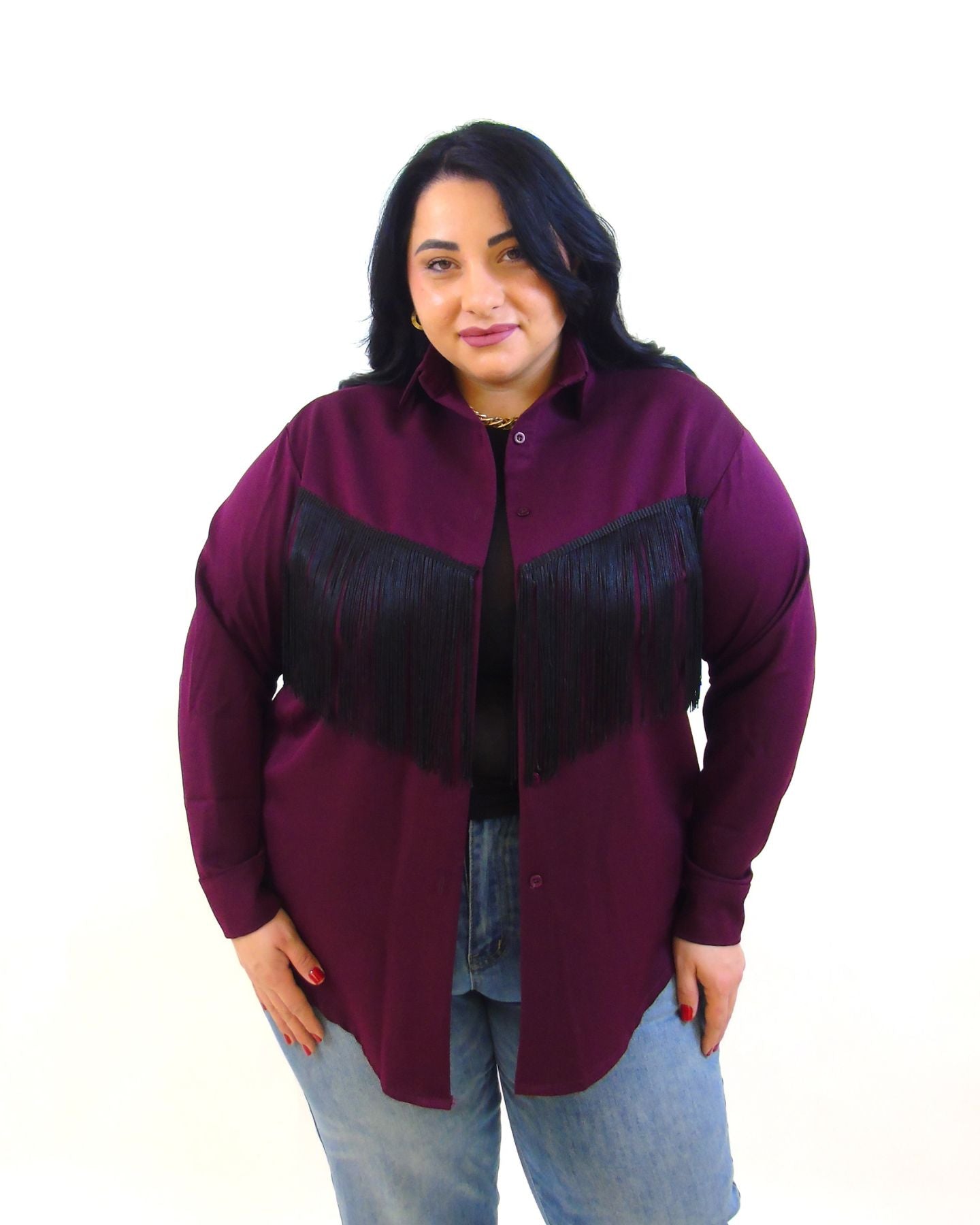 Camicia con frange 100219